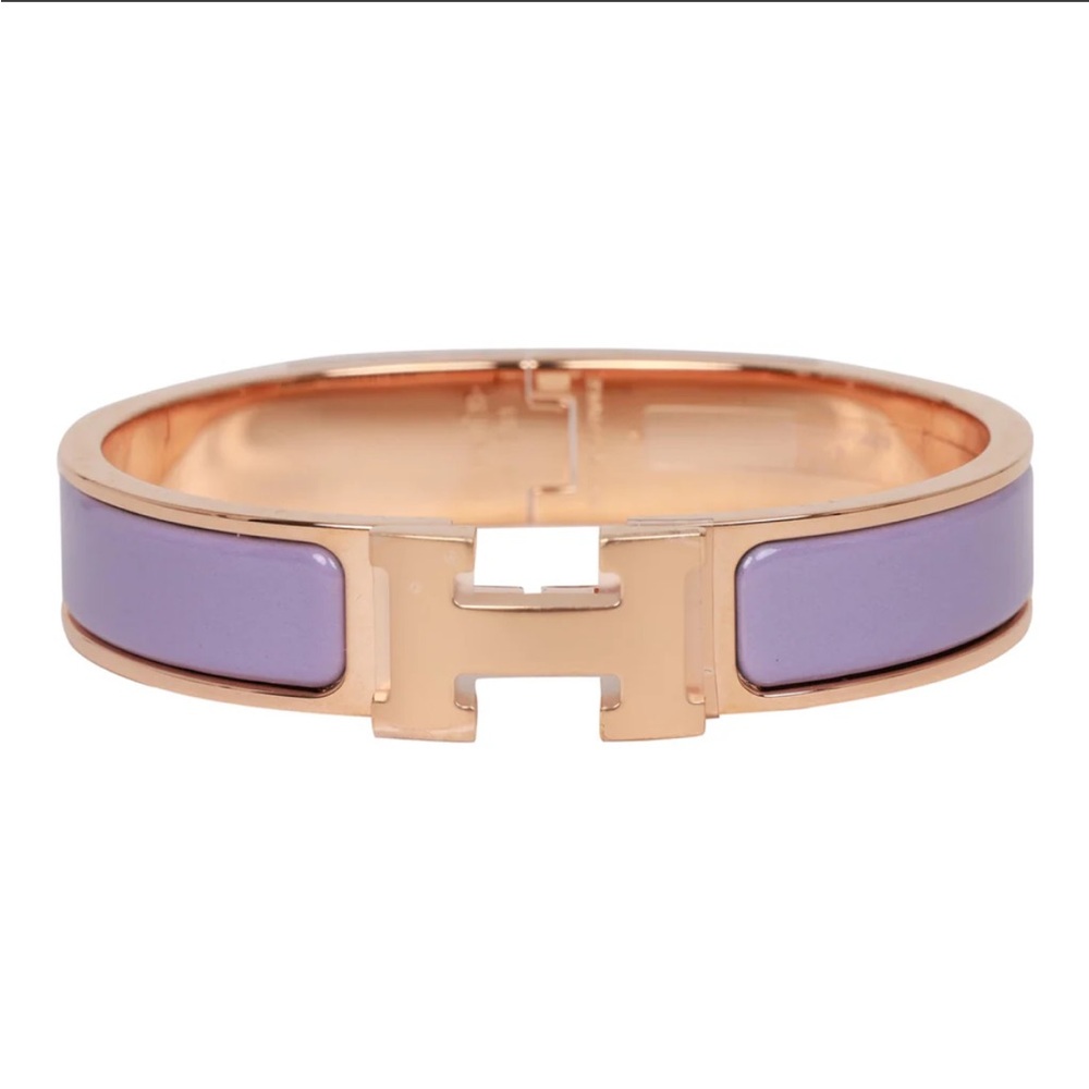 Hermes Clic Clack Purple Bracelet PM